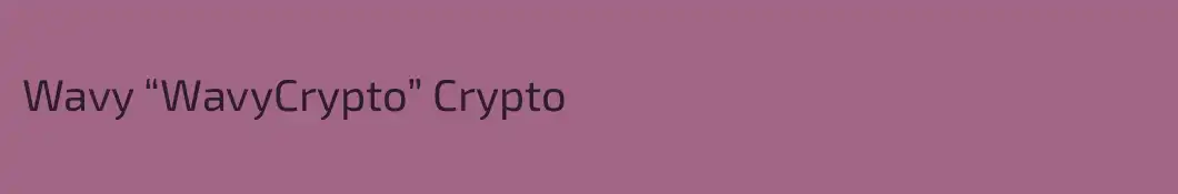 Wavy “WavyCrypto” Crypto